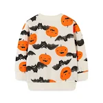 Suéter Infantil Estiloso com Estampa de Abóbora Gola Redonda Halloween Roupa Infantil Ideal para Festas de Halloween — foto 1