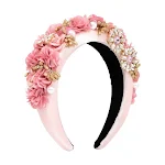 Acessórios de cabelo com pérolas imitação, borda larga, fashion. Dê um toque elegante aos seus penteados, perfeito para um visual moderno. — foto 3