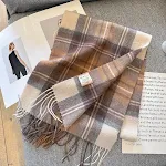 Gray Coffee White Plaid