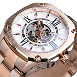 Rose gold white