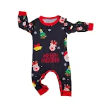 Conjunto de Pijamas de Natal para Família Pijamas Natalinos Roupas de Dormir de Natal PJS de Natal Conforto e Diversão para Todos — foto 1