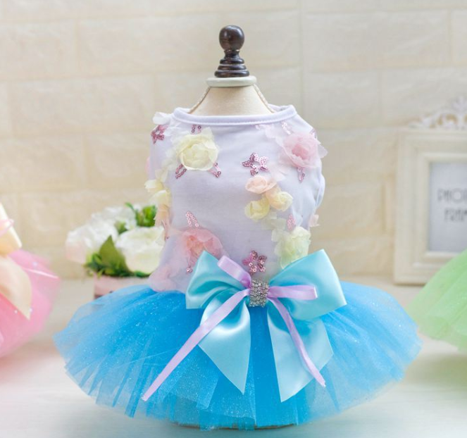 Hundekleid Prinzessin Tutu Frühling-Sommer Teddy Kleid Mesh Dünne Sommer Hundekleidung für einen bezaubernden und leichten Look. — foto 7