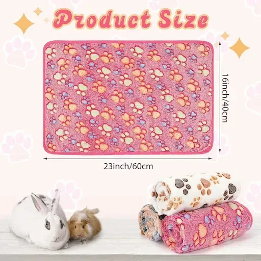 Soft Sleep Mat for Hamster Pet Pee Pad Puppy Kitten Blanket Bed Mat Guinea Pig Plush Mat Bed Small Animal Mat for Rabbit — photo 5