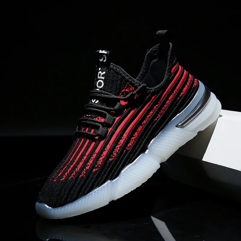 Title 4, Mens luminous sports running shoes. Breathable...