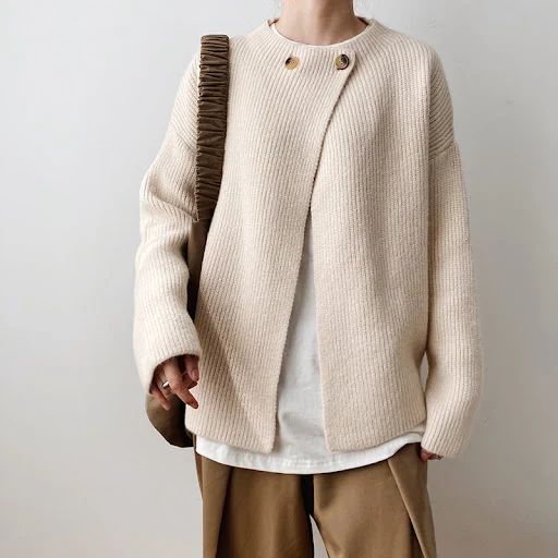 Title 6, Cardigan leggero in lino da donna, maglione sot...