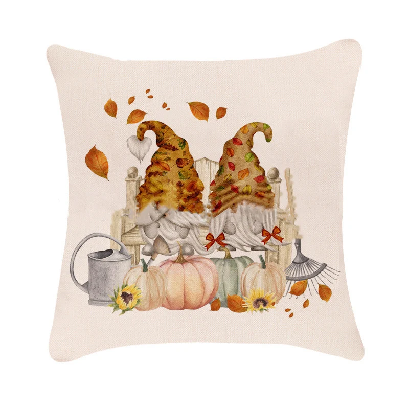 Capa de almofada de abóbora de Halloween de outono para sofá de carro, perfeita para decoração, trazendo conforto e clima festivo. — foto 2