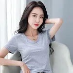 ITOOLIN Crop Top Female Polo Shirts Summer Short Sleeve T-shirt — photo 1