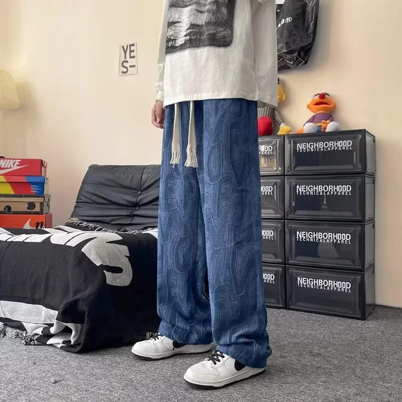 Hong Kong Style Hip Hop Straight Loose-fitting Mopping Pants, Streetwear Fashion for ultimate comfort and a trendy urban — photo 16