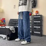 Hong Kong Style Hip Hop Straight Loose-fitting Mopping Pants, Streetwear Fashion for ultimate comfort and a trendy urban — photo 16