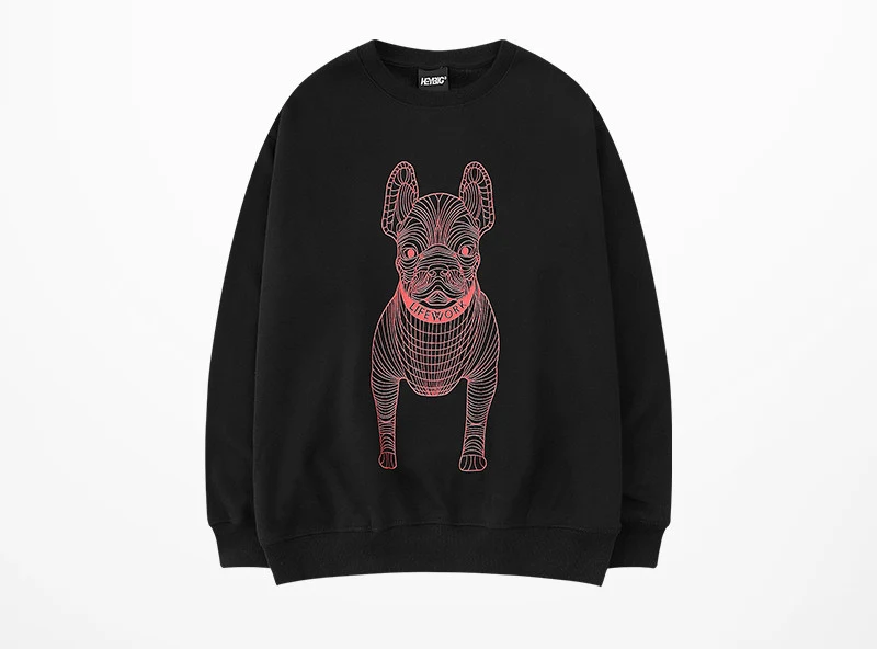 Title 3, Roupa de cachorro com gola redonda, sem capuz, ...