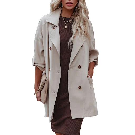 Title 2, Womens Medium Long Loose Casual Long Sleeve Tr...