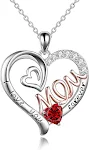 Colar feminino com doze pedras de nascimento, moda AMOR MÃE. Joia personalizada e com significado especial. — foto 2