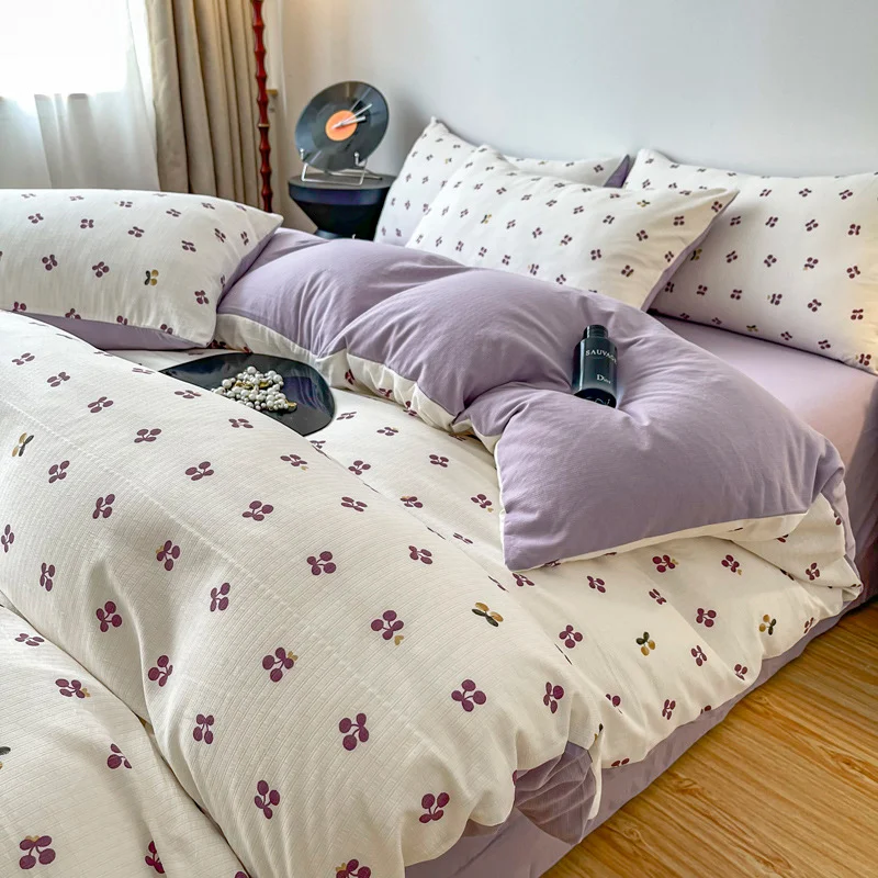 Jogo de cama infantil e materno espesso e escovado, para dormitório estudantil, três peças, macio e aconchegante. — foto 40