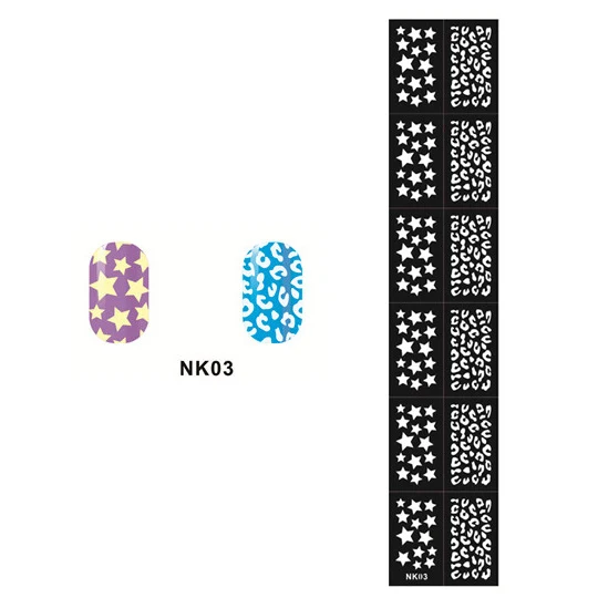 Title 11, Reusable Hollow Stamping Nail Art Template Sten...
