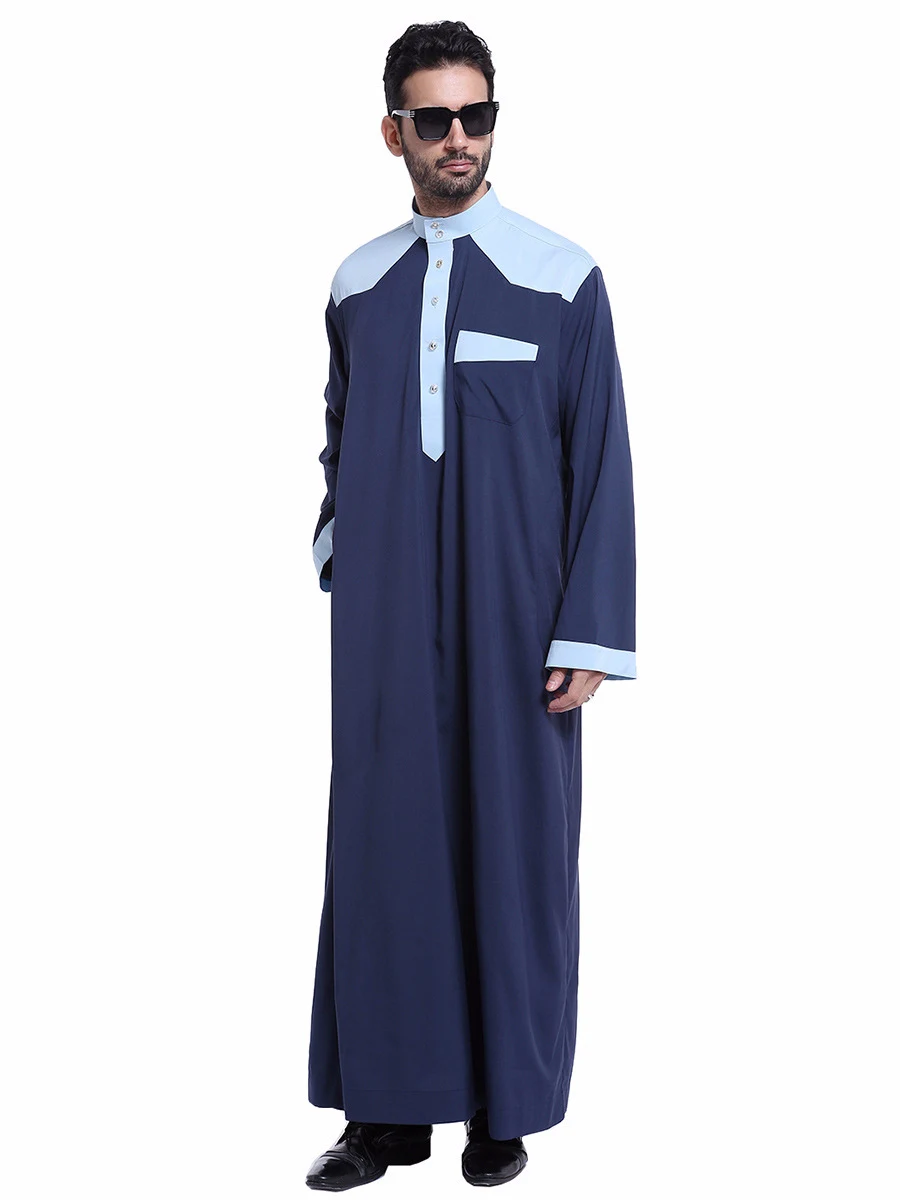 Moslim Arabische heren robe uit het Midden-Oosten, comfortabel en stijlvol, ideaal voor dagelijks gebruik en speciale gelegenheden, traditionele stijl. — foto 3