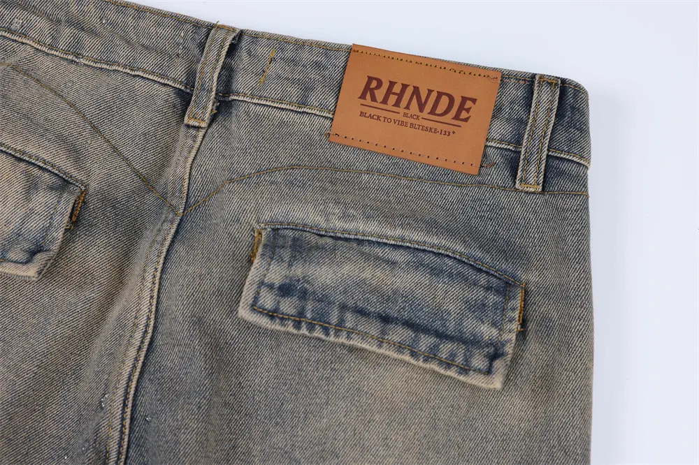 Men's Fashion Work Clothes Wide-leg Jeans, comfortable and stylish for a professional and modern look in the workplace. — photo 18