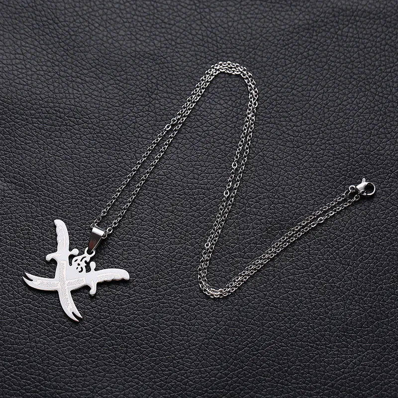 Novo Colar com Pingente de Aço Inoxidável, Design Elegante e Durável, Perfeito para Presentear ou Uso Diário, Resistente à Água, para Homens e Mulheres. — foto 13