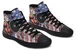 Tênis de lona de cano alto com estampa colorida para homens e mulheres Sapatos modernos e confortáveis para um visual único Conforto e estilo! — foto 4