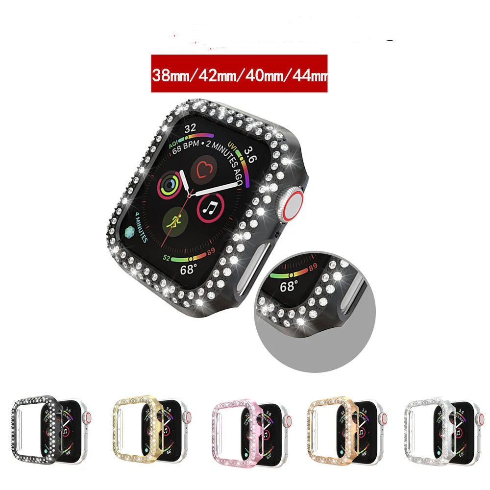 PC Double Diamond Frame Electroplating Watch Case — foto 8