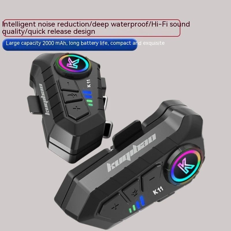 Title 2, Motorcycle Helmet Heavy Bass Long Endurance Wat...