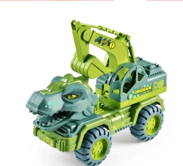 Caminhão de Brinquedo Infantil Dinossauro Engenharia Veículo Escavação Transporte Explore, construa e transporte com este incrível brinquedo! — foto 1