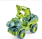 Caminhão de Brinquedo Infantil Dinossauro Engenharia Veículo Escavação Transporte Explore, construa e transporte com este incrível brinquedo! — foto 1