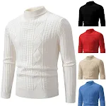 Men's Sweater Woven Casual Pullover Bottoming Shirt Comfortable Warm Versatile Everyday Wear Perfect for Fall and Winter — photo 8