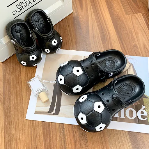 Title 4, Parent-Child Creative Football Closed-toe Slipp...