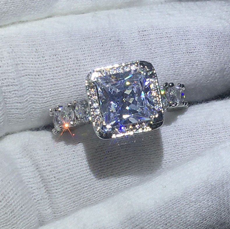 Anel de casamento feminino vintage, um presente ideal para mulheres. Elegância atemporal e um símbolo de amor duradouro. Presente perfeito. — foto 3