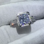 Anel de casamento feminino vintage, um presente ideal para mulheres. Elegância atemporal e um símbolo de amor duradouro. Presente perfeito. — foto 3