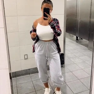 Title 2, Grey jogging pants for ultimate comfort and sty...