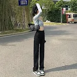 Regular Black Trousers