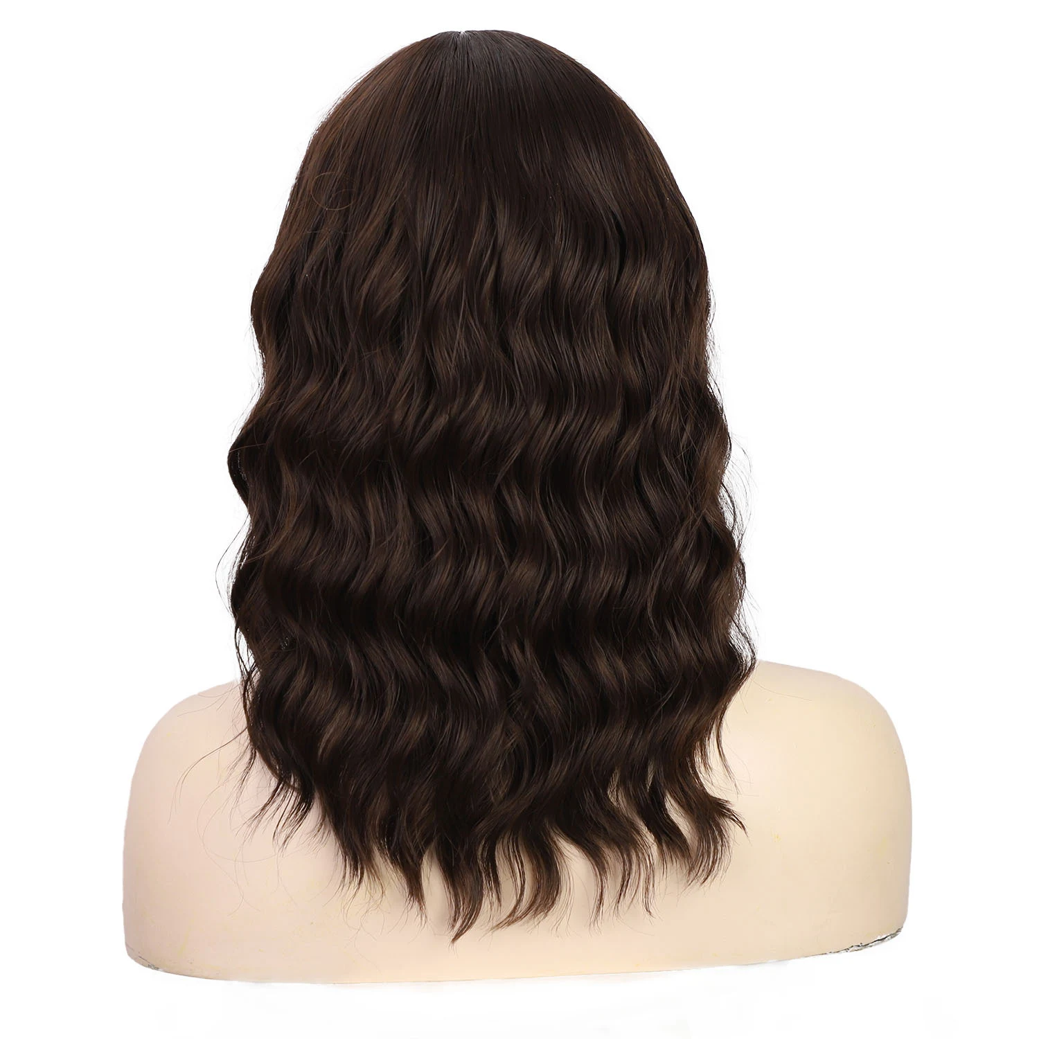 Peruca estilo europeu e americano, cabelo curto cacheado com efeito água, fácil de usar para um visual moderno e natural. — foto 8