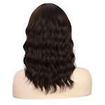 Peruca estilo europeu e americano, cabelo curto cacheado com efeito água, fácil de usar para um visual moderno e natural. — foto 8
