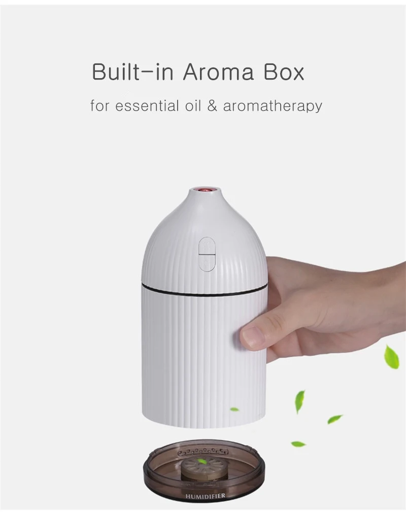 Title 8, Difusor de Aromaterapia Blanco 300ML Humidifica...