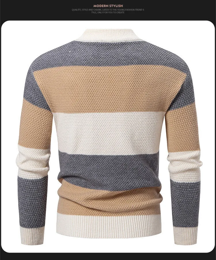 Title 11, Fall Winter Mens Color Matching Rhombus Twiste...