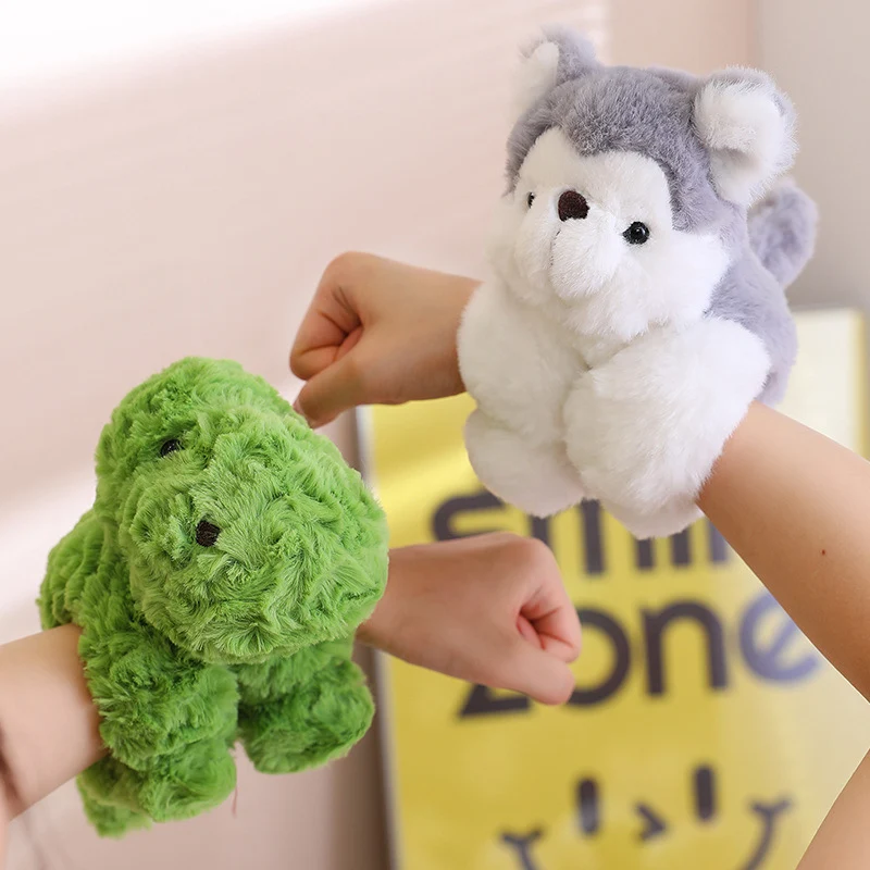 Title 1, Cartoon Snap Animal Hand Ring Doll, an easy-to-...