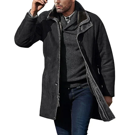 Title 5, Mens mid-length loose woolen coat. Experience ...