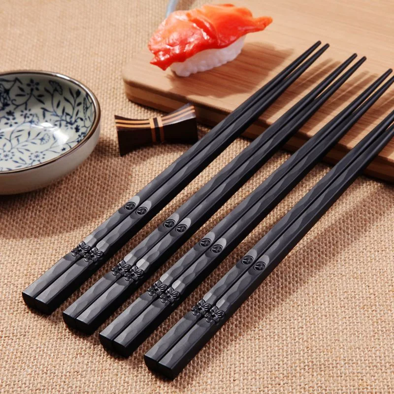 Japanese pointed alloy chopsticks for an elegant and durable dining experience. Enjoy your meals with ease and in style, — photo 4