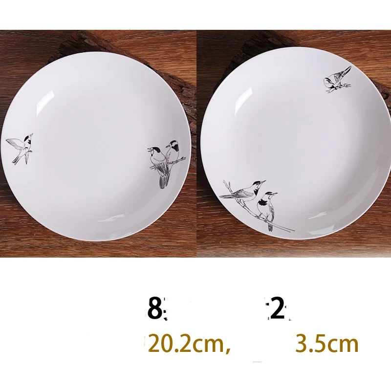 Bone China Deep Dish Plate, Shallow Creative European Style. Serve your meals with elegance and sophistication. Perfect — photo 3