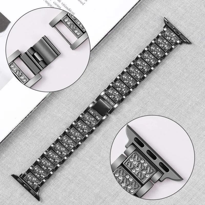 Title 2, Correa de cadena de joyería para Apple Watch Ul...