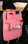 Peach heart car storage bag, multi-function back seat hanging bag, car organizer, anti-dirty design, perfect for keeping — photo 1