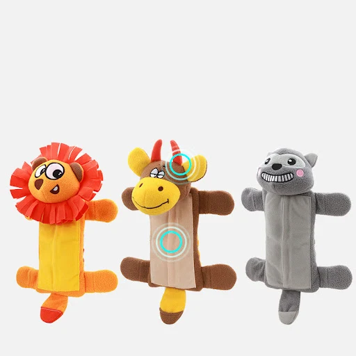 Title 6, Sounding Plush Dog Toy Molar Teeth Resistant To...