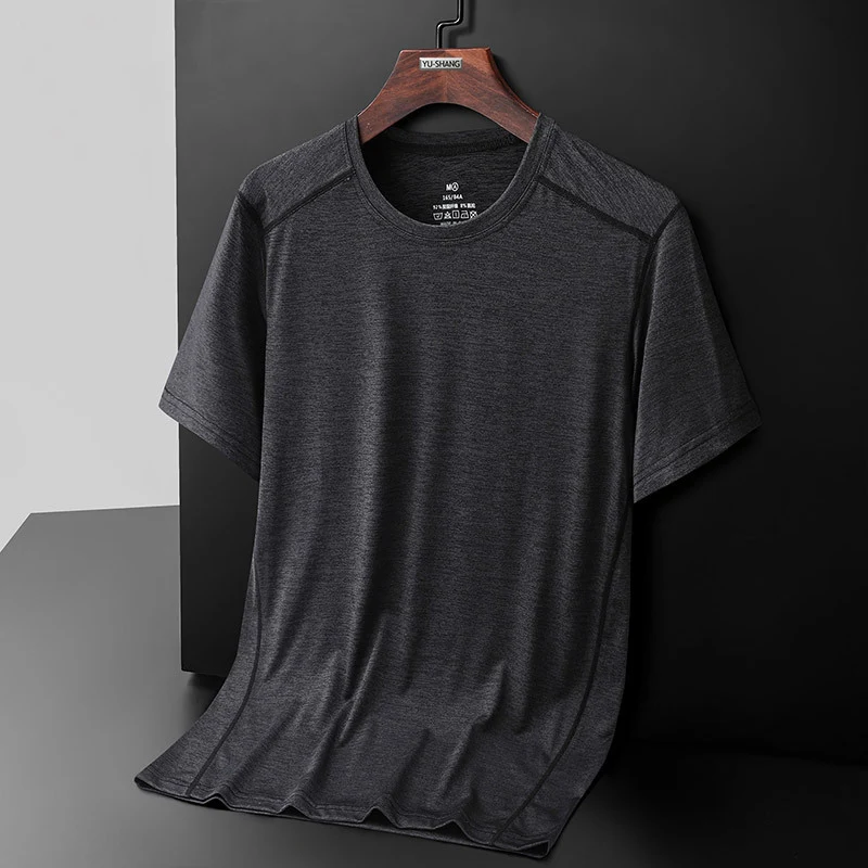 Title 2, Camiseta masculina de manga curta Ice Silk de v...