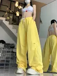 Pantaloni estivi American Street Casual a gamba larga, vita stretta, caviglie legate, design ricercato, perfetti per l'estate — foto 6