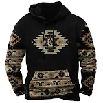 Moletom com capuz Viking Myth Masculino, impressão digital, tendência street. Conforto e estilo nórdico para um visual moderno e urbano. Vista-se com lendas. — foto 6