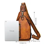 Bolso Multifuncional de Moda Retro en Cuero de Vaca, perfecto para ocio y estilo. Ideal para llevar todo lo esencial con elegancia y comodidad. — foto 2
