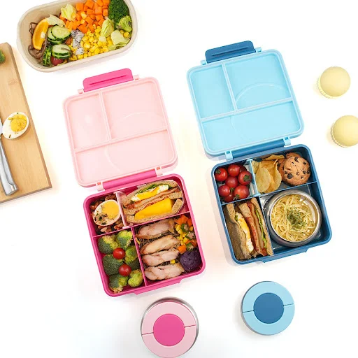 Title 10, Stainless Steel Bowl Lunch Box Plastic Plate Mi...