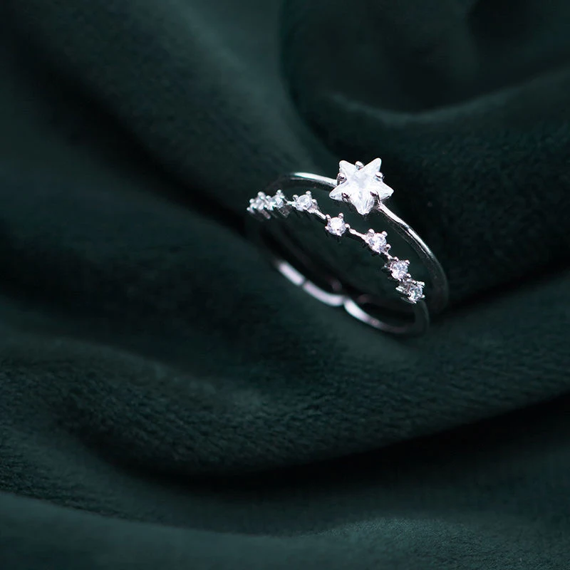 Anel de zircônia Lady Temperament Fashion, um toque de elegância para mulheres modernas. Ideal para realçar seu estilo em qualquer ocasião, sofisticação garantida. — foto 8