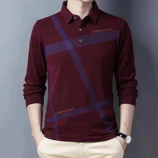 Title 2, Camiseta manga longa masculina para meia-idade ...